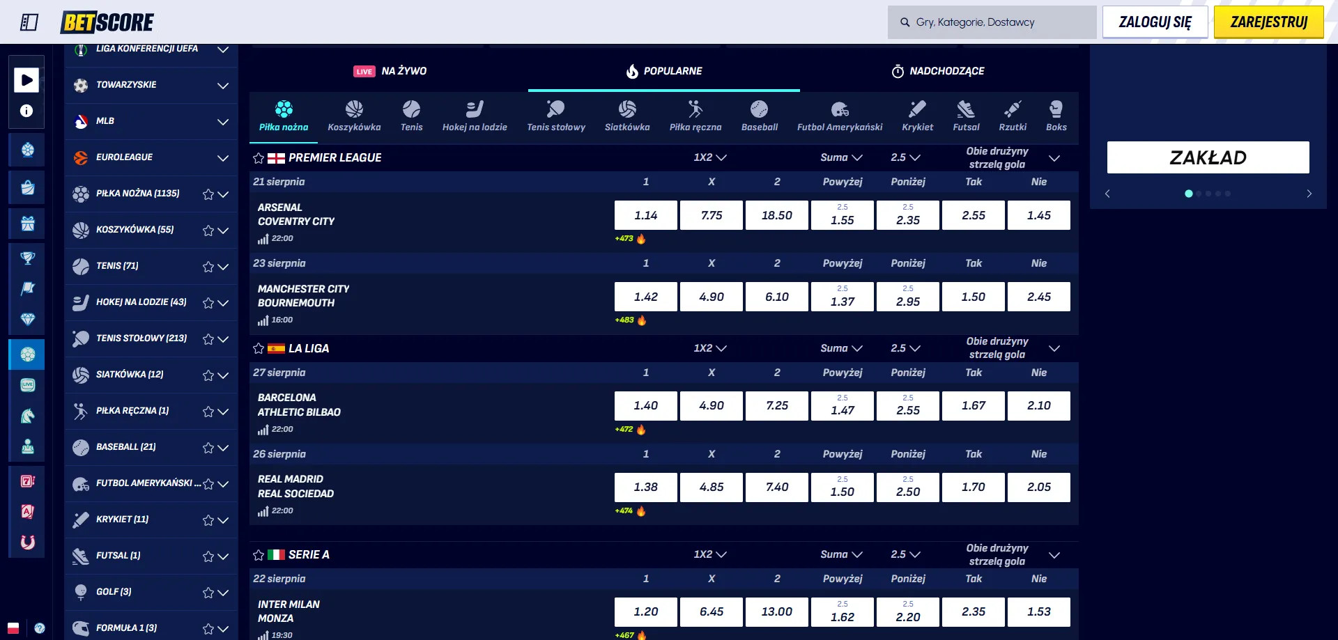 Automaty online w Betscore Casino – sloty od Pragmatic Play i NetEnt
